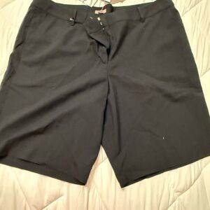J. Jill Black Bermuda Shorts with Performance Fabric